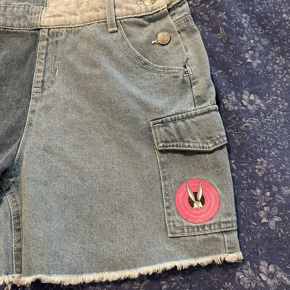 Vintage Justice LooneyTunes Blue Denim Overalls